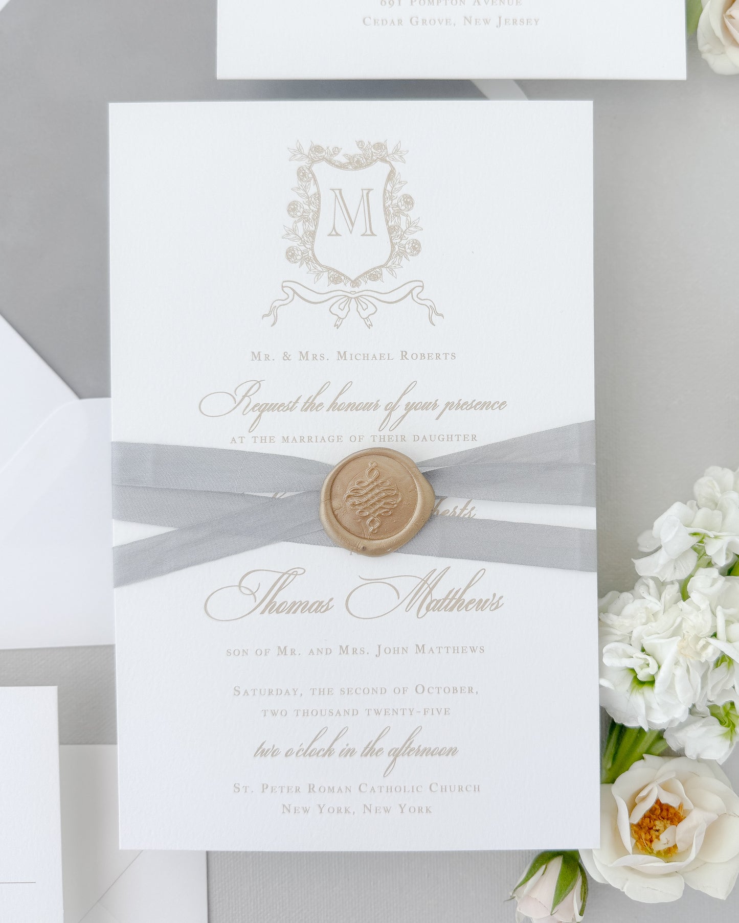 Silk Ribbon Wrap with Wax Seal