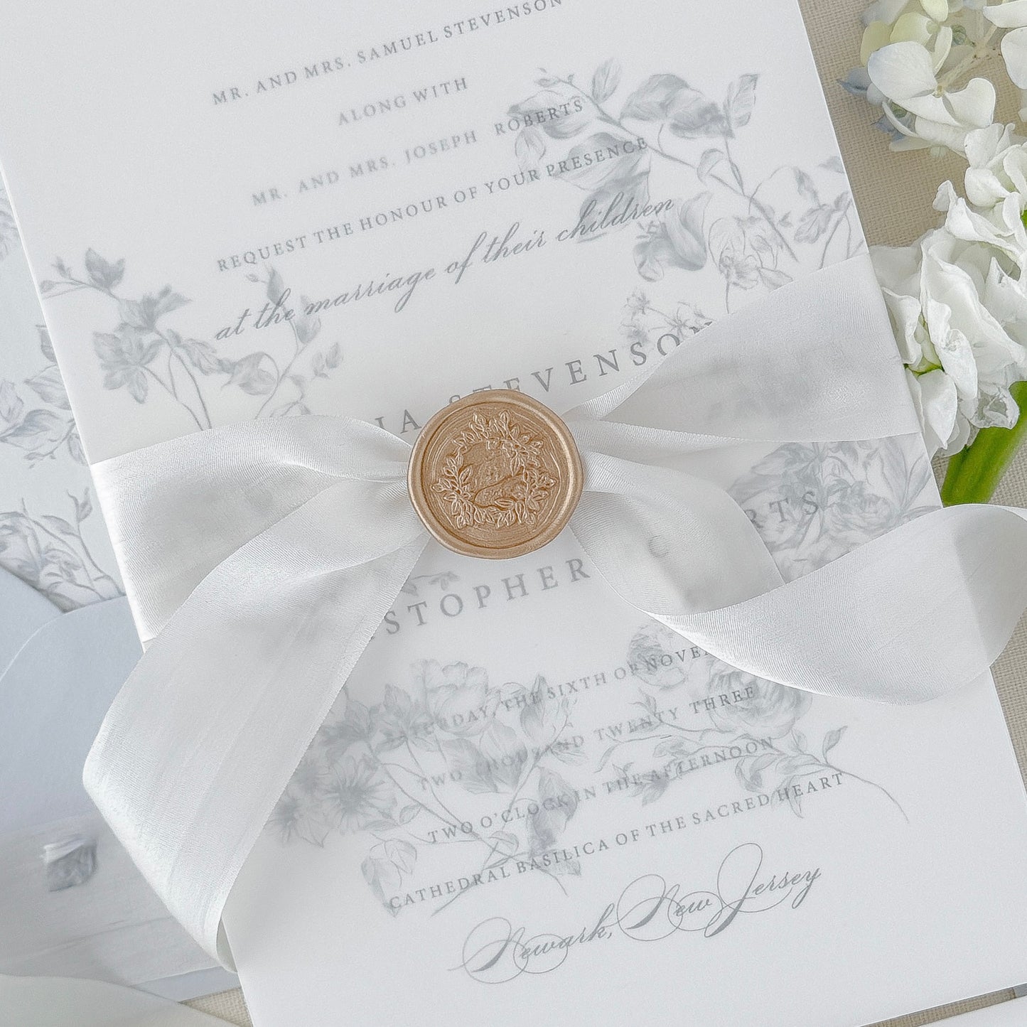 Printed Vellum Overlay