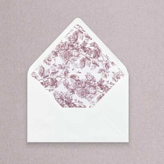 Dahlia Printed Envelope Liners