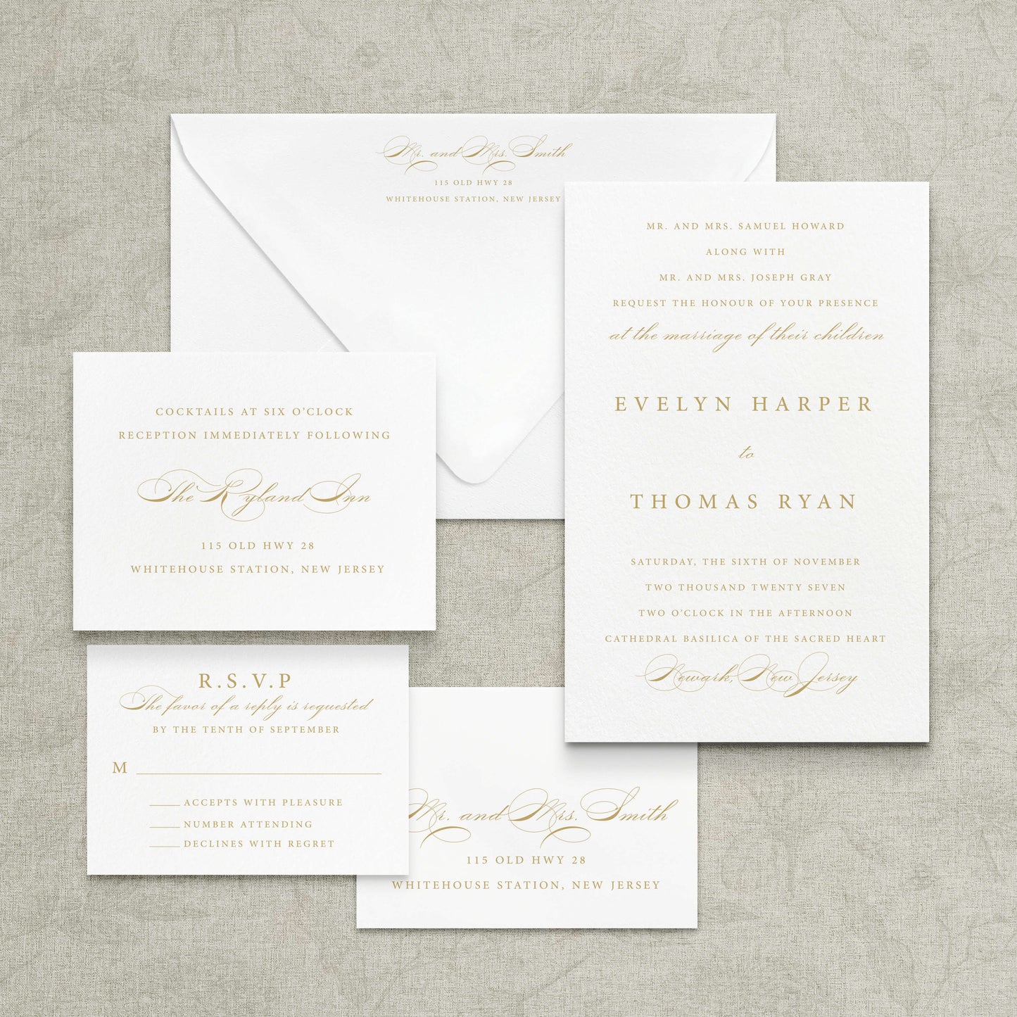 Camellia Wedding Invitation