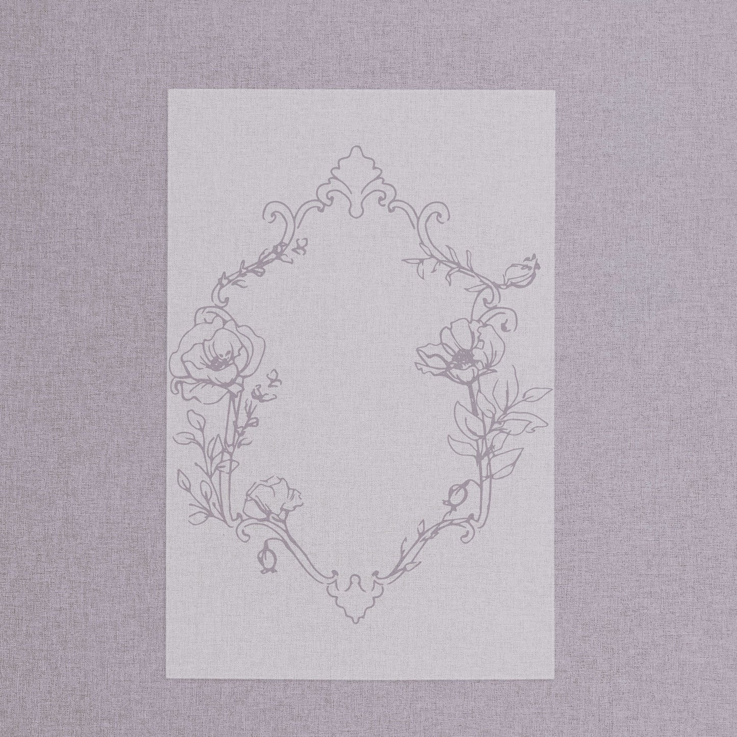 Printed Vellum Overlay
