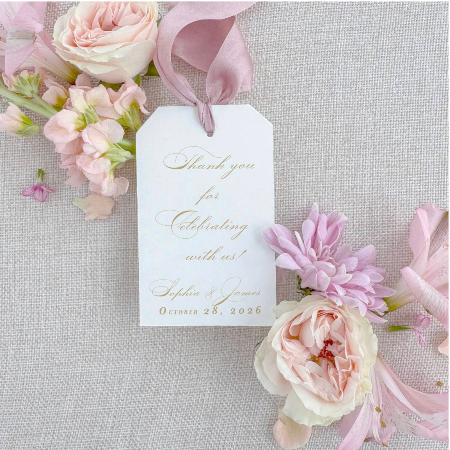 Celine Wedding Favor Tag