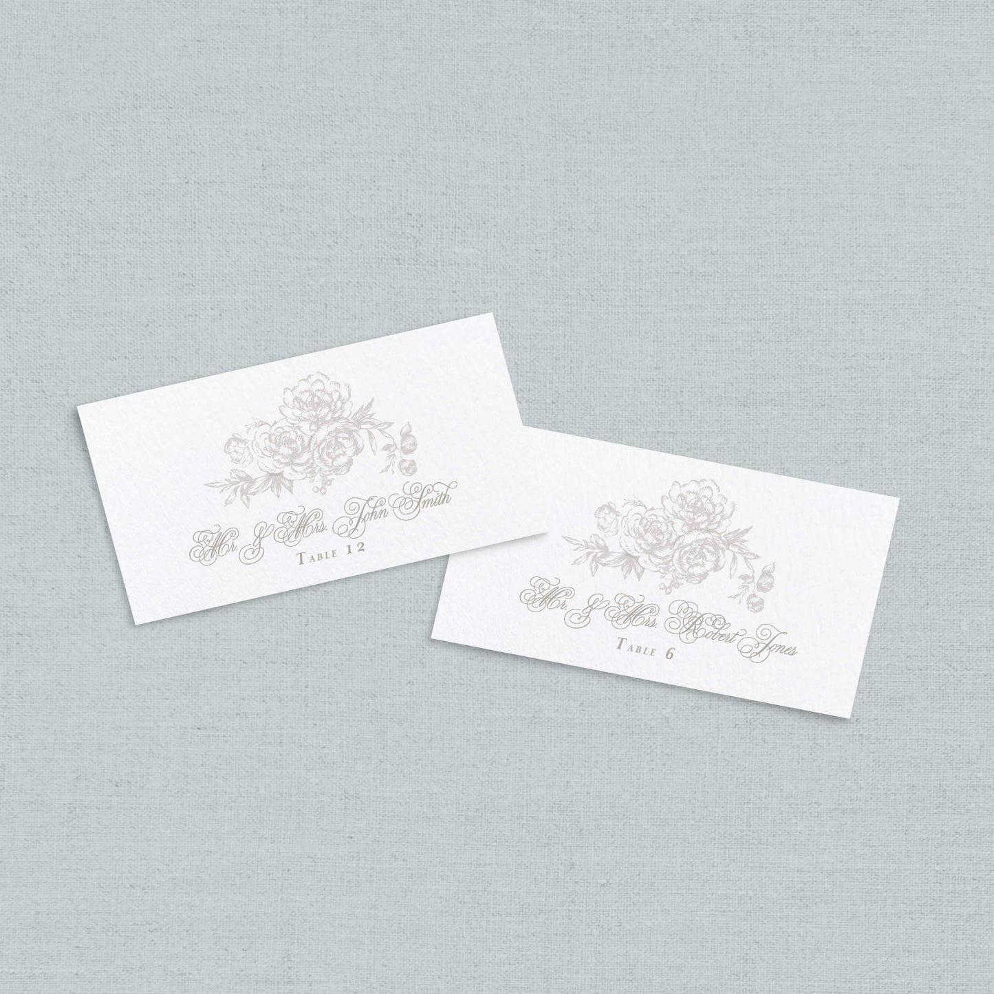Elegant Wedding Place Cards/ Escort Cards-Fleur