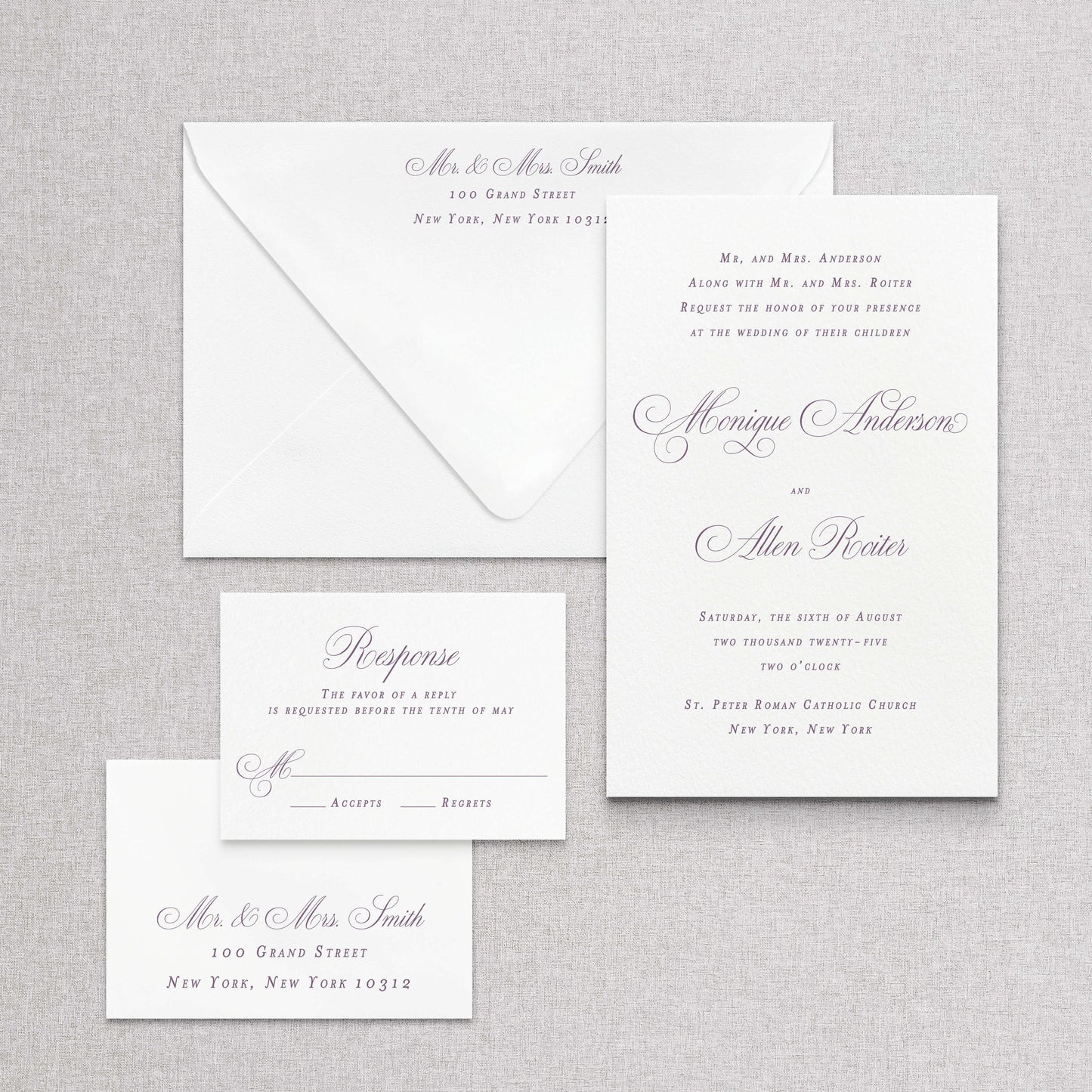 Elizabeth II Wedding Invitation
