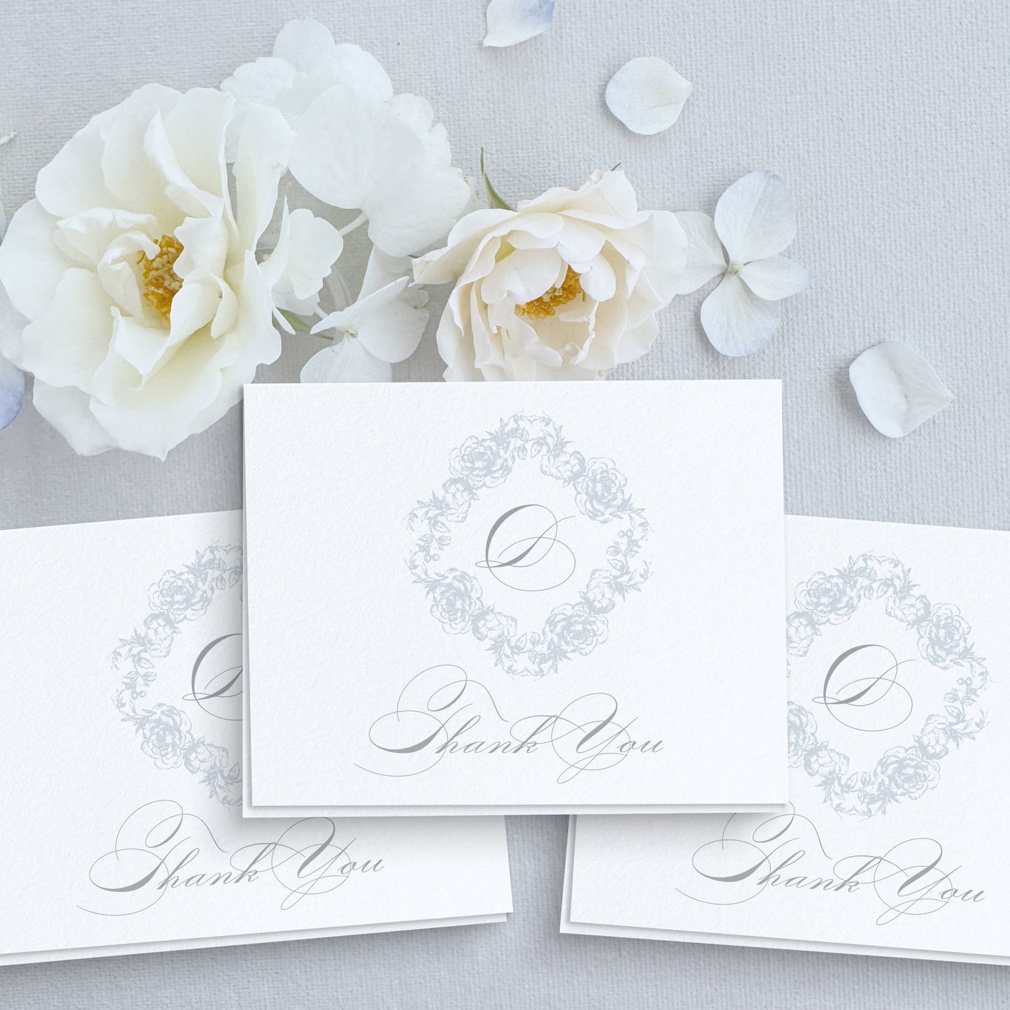 Monogram Wedding Thank You Cards-Margaux