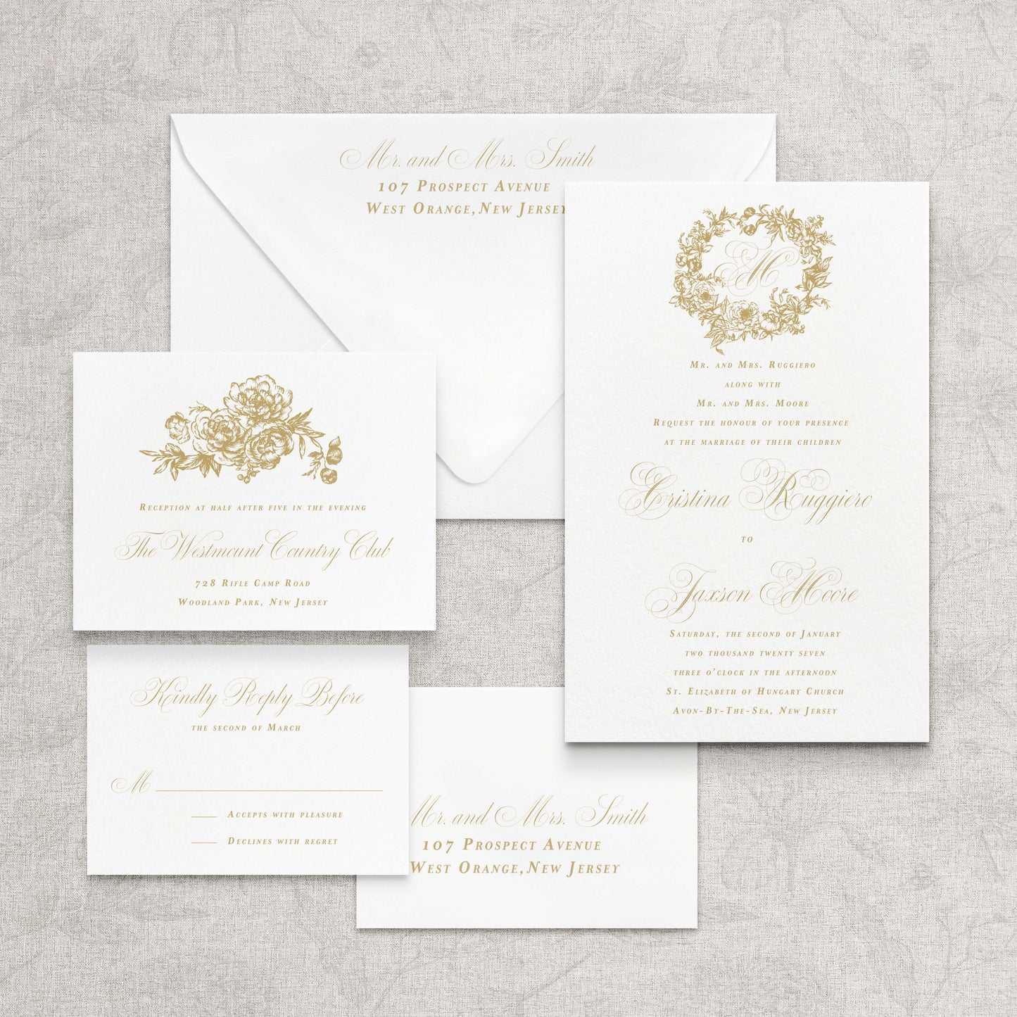 Fleur Wedding Invitation