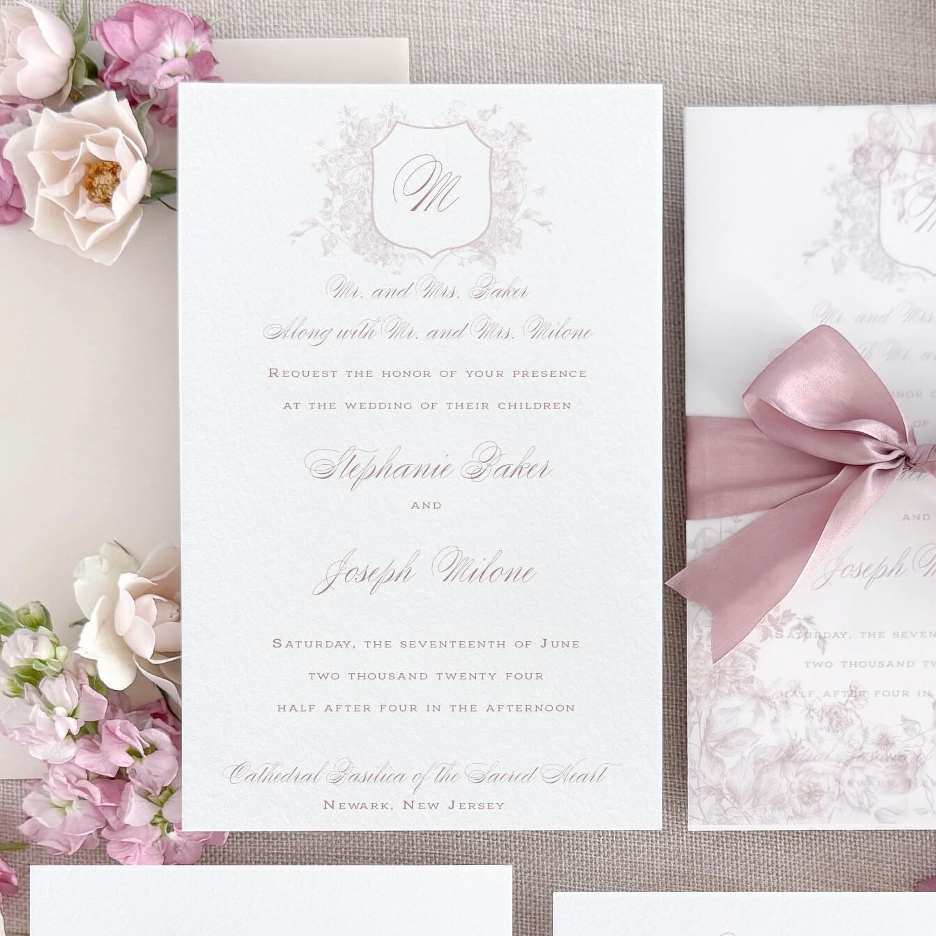 Dahlia Wedding Invitation