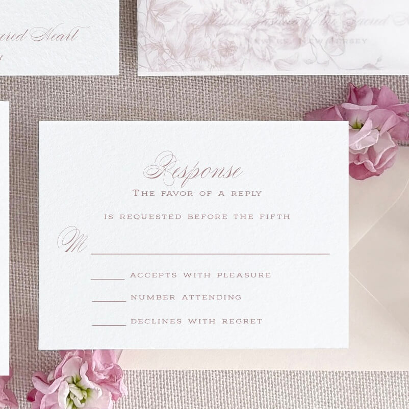 Dahlia Wedding Invitation